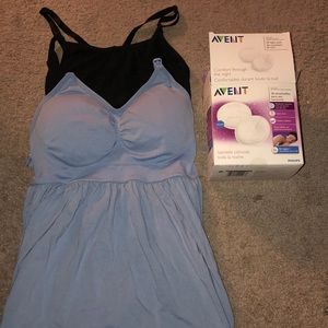 nursing bra and shirt